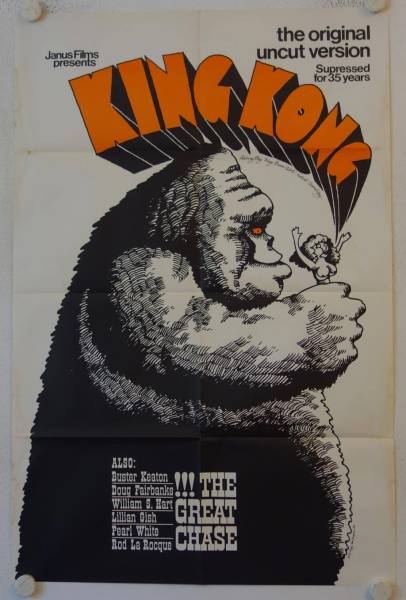 King Kong und die weisse Frau originales US Filmplakat (R68)
